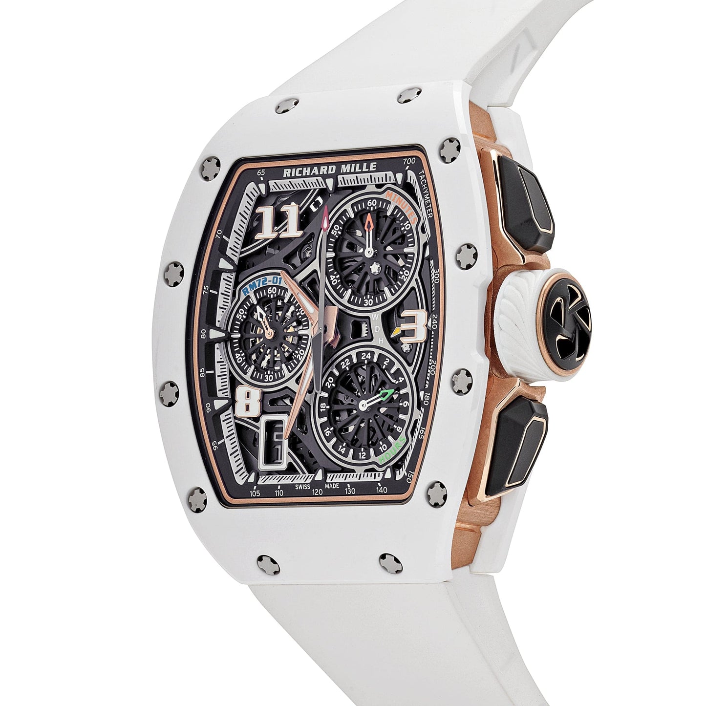 Richard Mille RM 72-01 Lifestyle In-House Chronograph White Ceramic