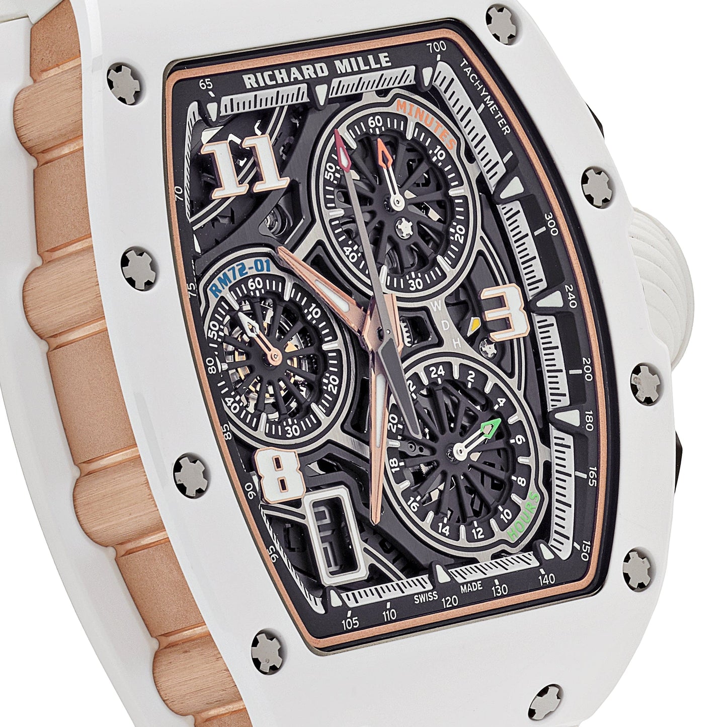 Richard Mille RM 72-01 Lifestyle In-House Chronograph White Ceramic