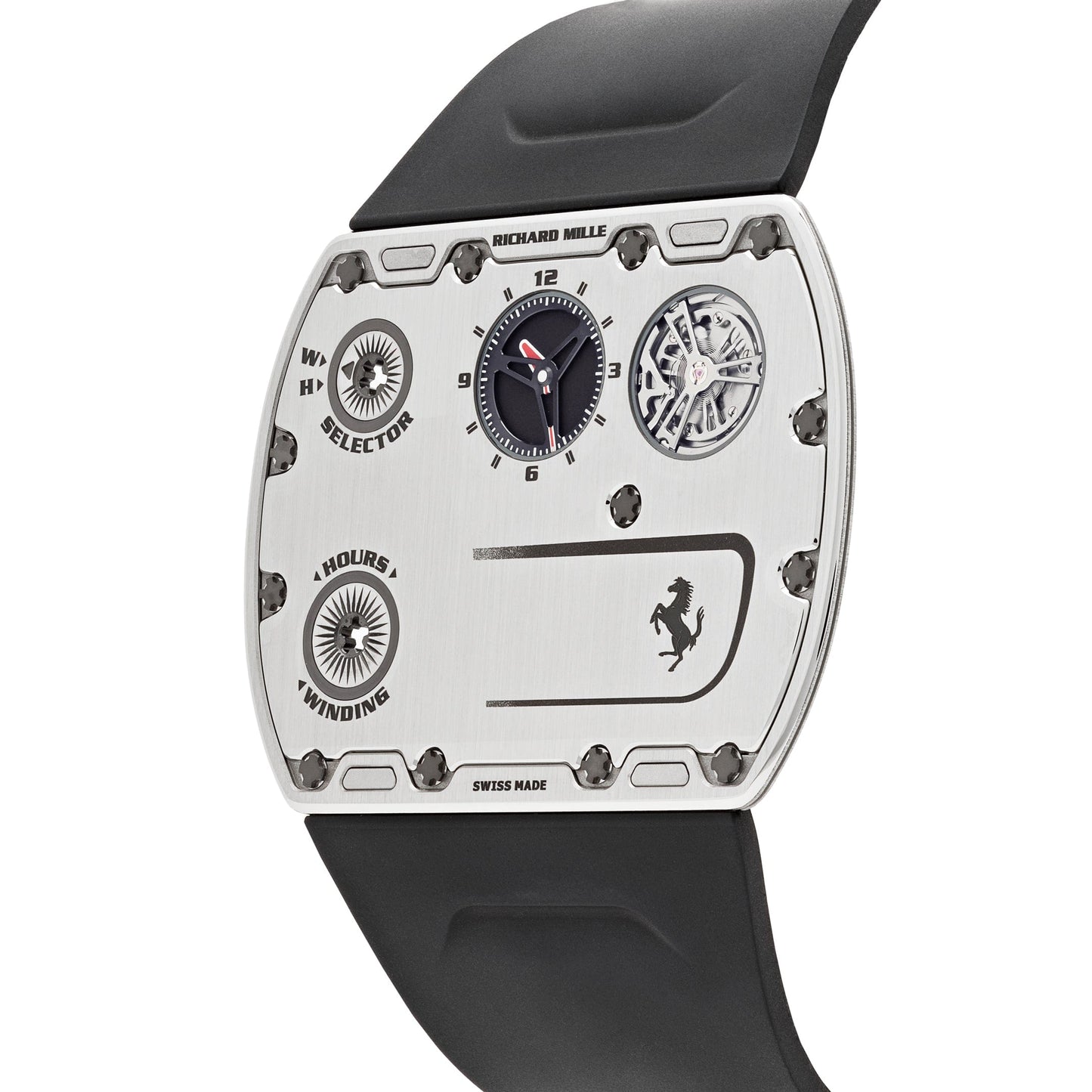 Richard Mille RM UP-01 Ferrari Ultraflat Titanium Silver Dial Limited Edition of 150