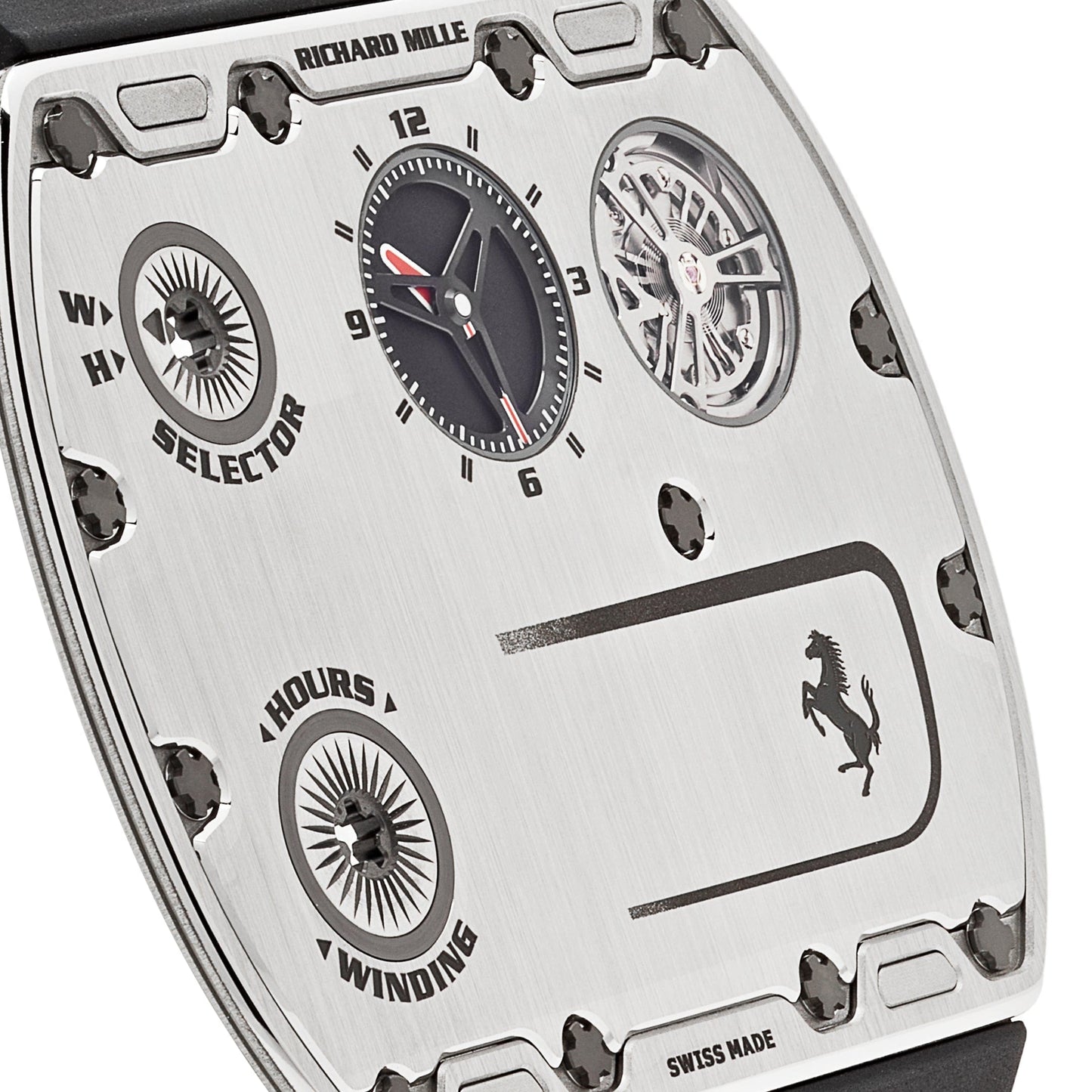 Richard Mille RM UP-01 Ferrari Ultraflat Titanium Silver Dial Limited Edition of 150