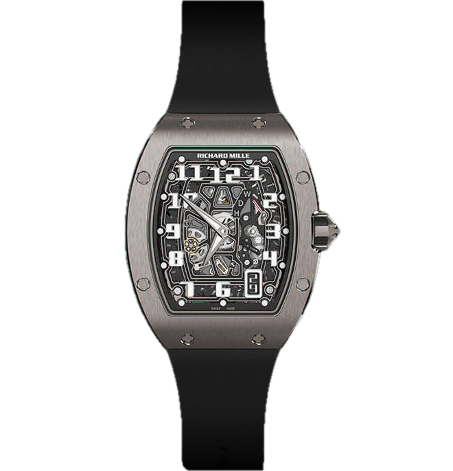 Richard Mille RM67-01 Automatic Winding Extra Flat 47.5 mm Transparent Dial Platinum Strap