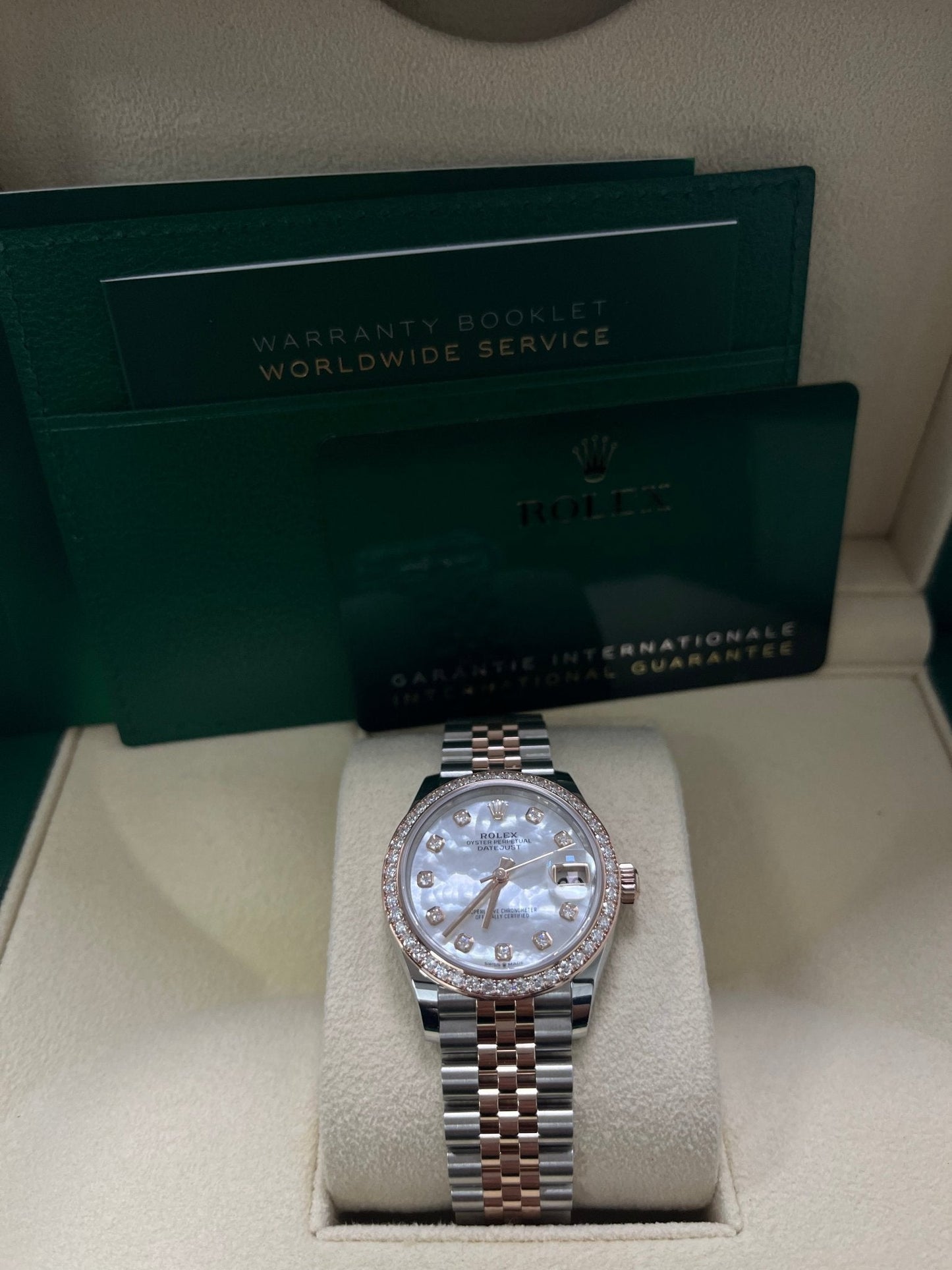Rolex Datejust 31mm Mother Of Pearl Dial Rose Gold / Steel Reference #278381RBR