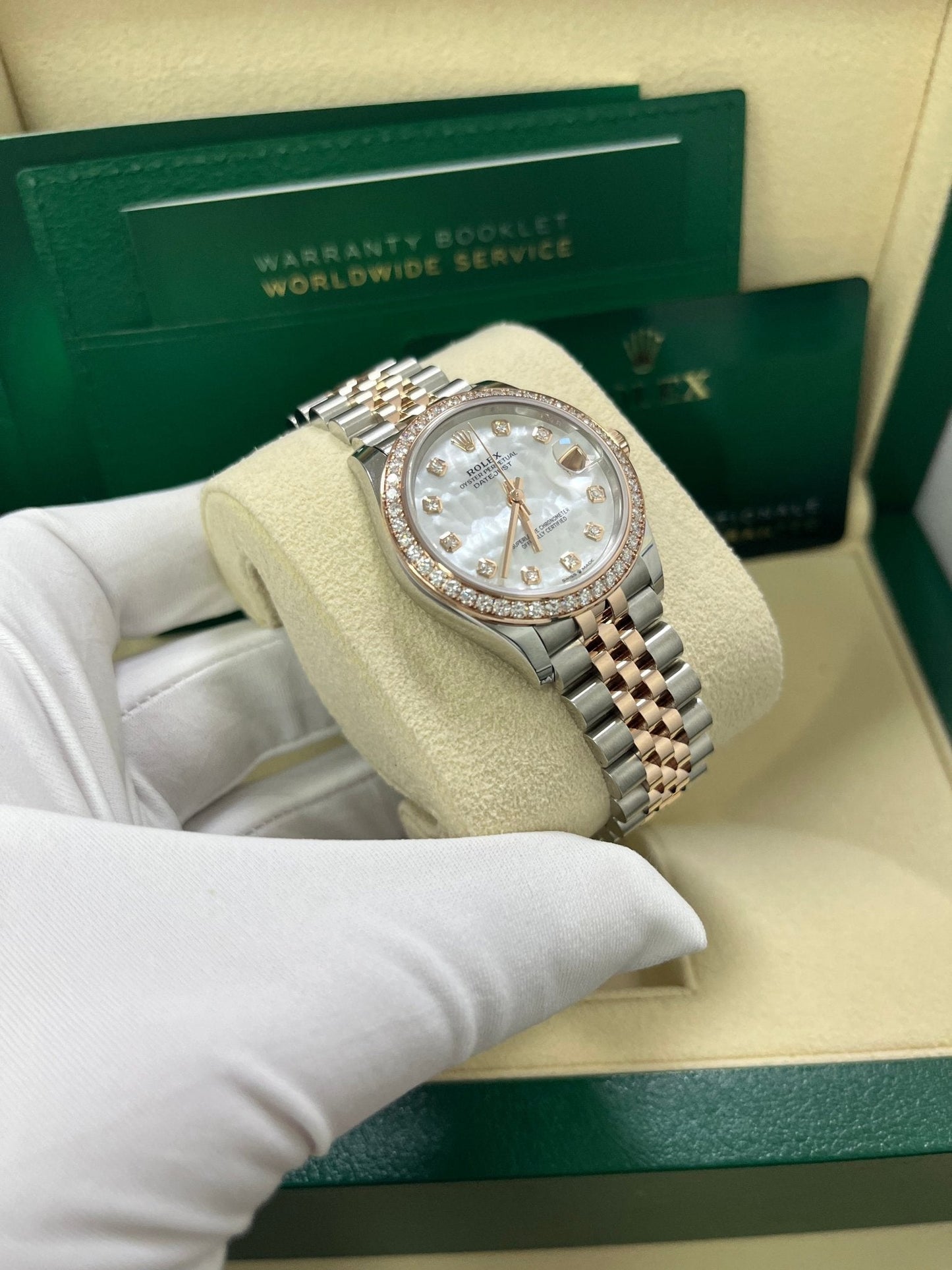 Rolex Datejust 31mm Mother Of Pearl Dial Rose Gold / Steel Reference #278381RBR