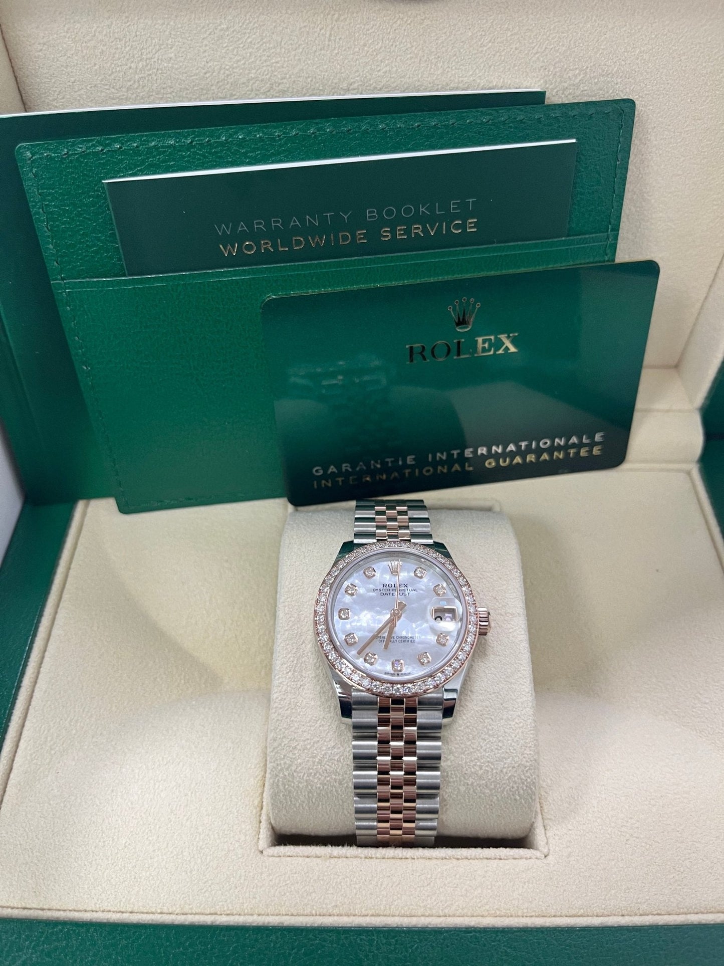 Rolex Datejust 31mm Mother Of Pearl Dial Rose Gold / Steel Reference #278381RBR