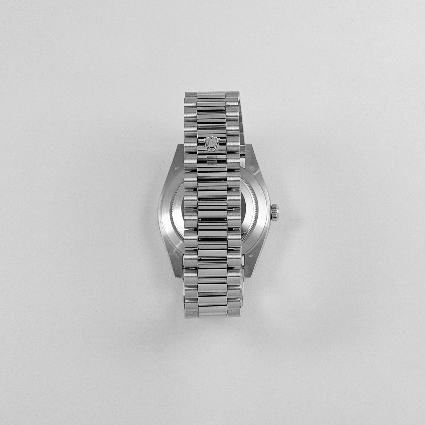 Rolex Day-Date 228206 40 Platinum Ice Blue Diagonal Motif Dial (2017)