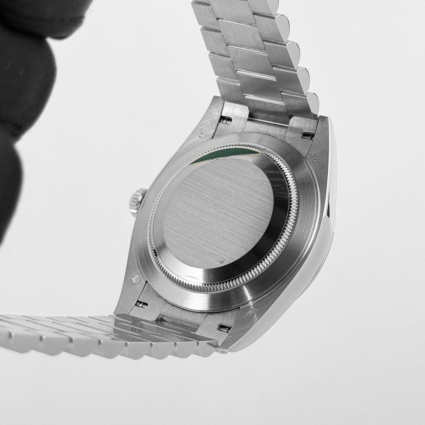 Rolex Day-Date 228206 40 Platinum Ice Blue Diagonal Motif Dial (2017)