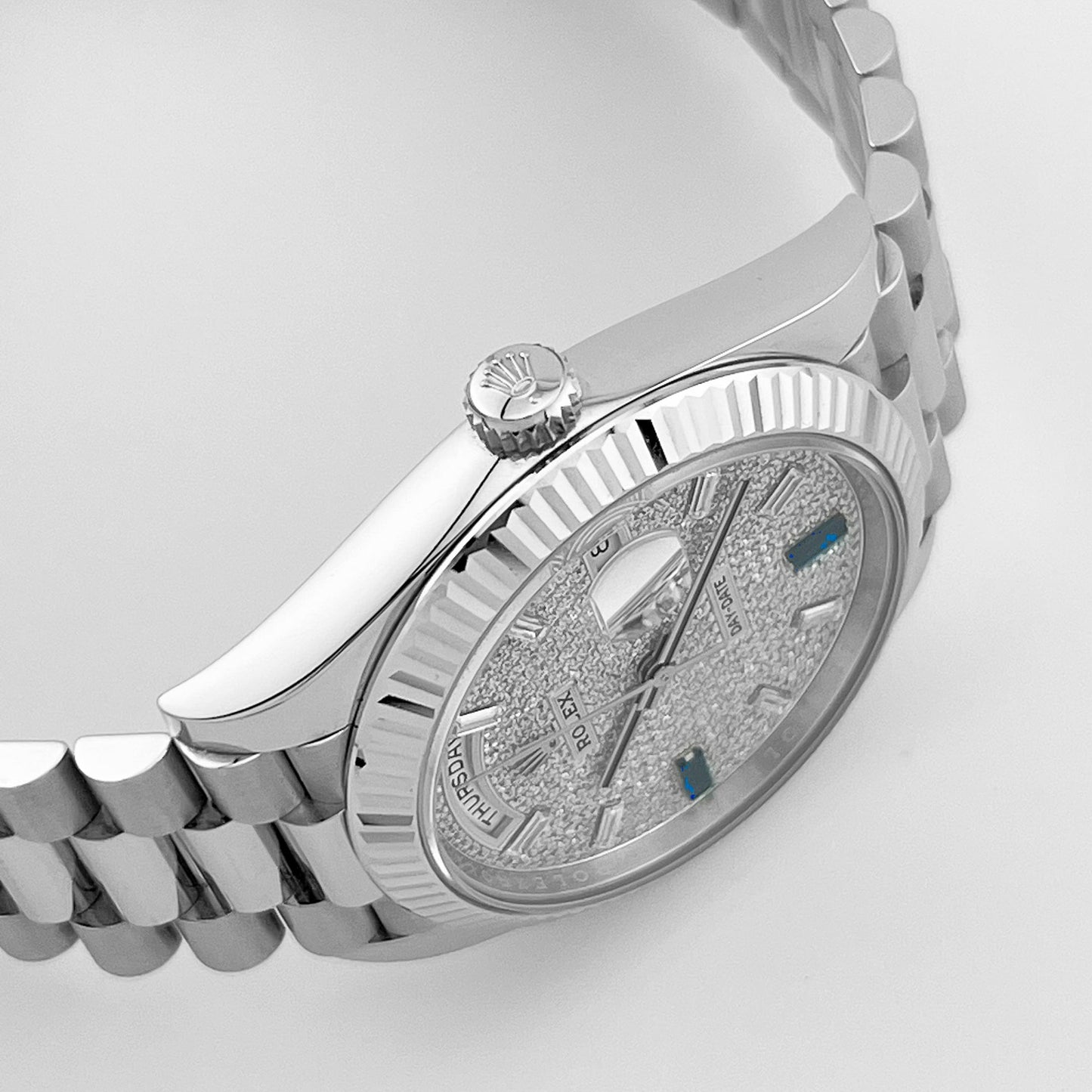 Rolex Day-Date 40 228236 Platinum Pavé Diamond Dial (2023)