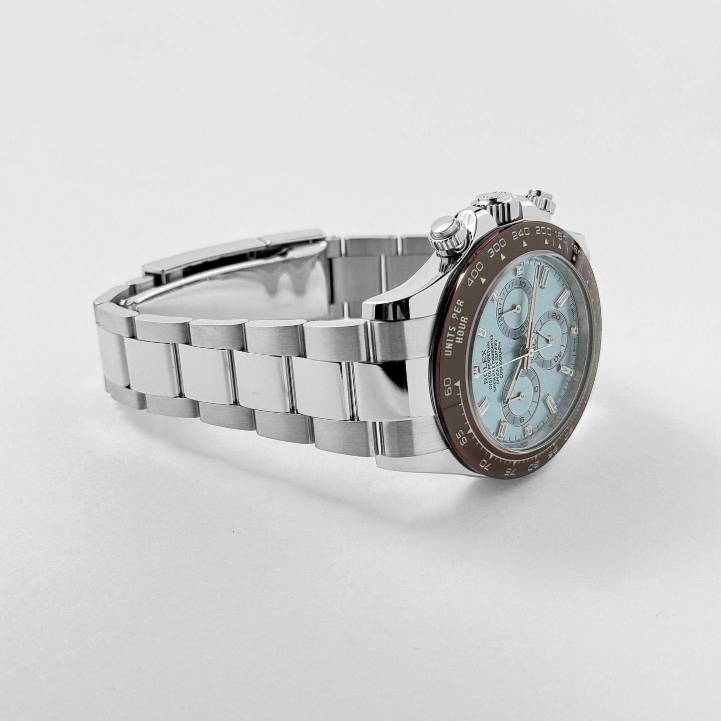 Rolex Daytona 116506 Platinum Ice Blue Baguette Diamond Dial (2023)