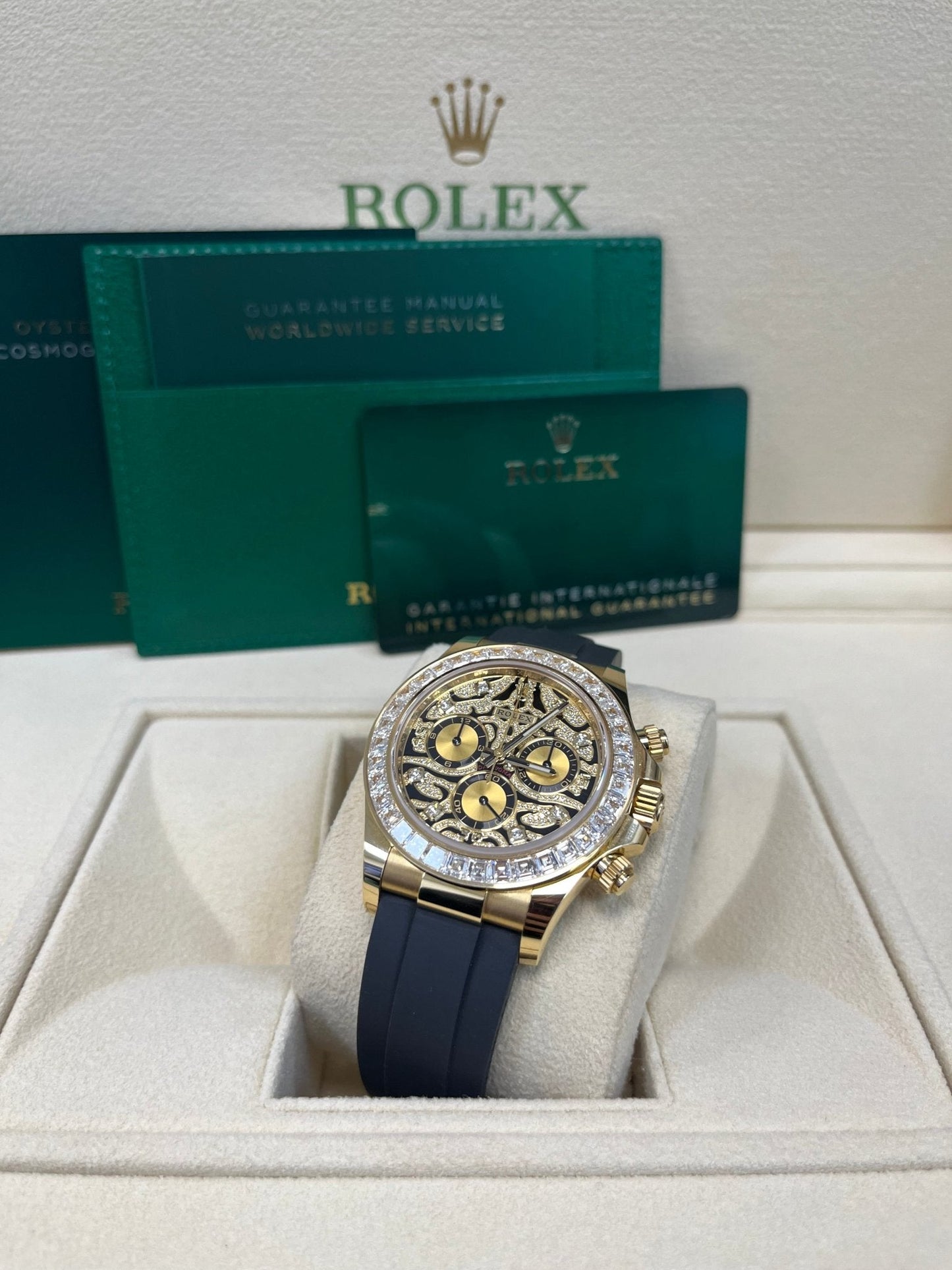 Rolex Daytona "Eye Of The Tiger" Black Oysterflex Strap 116588TBR