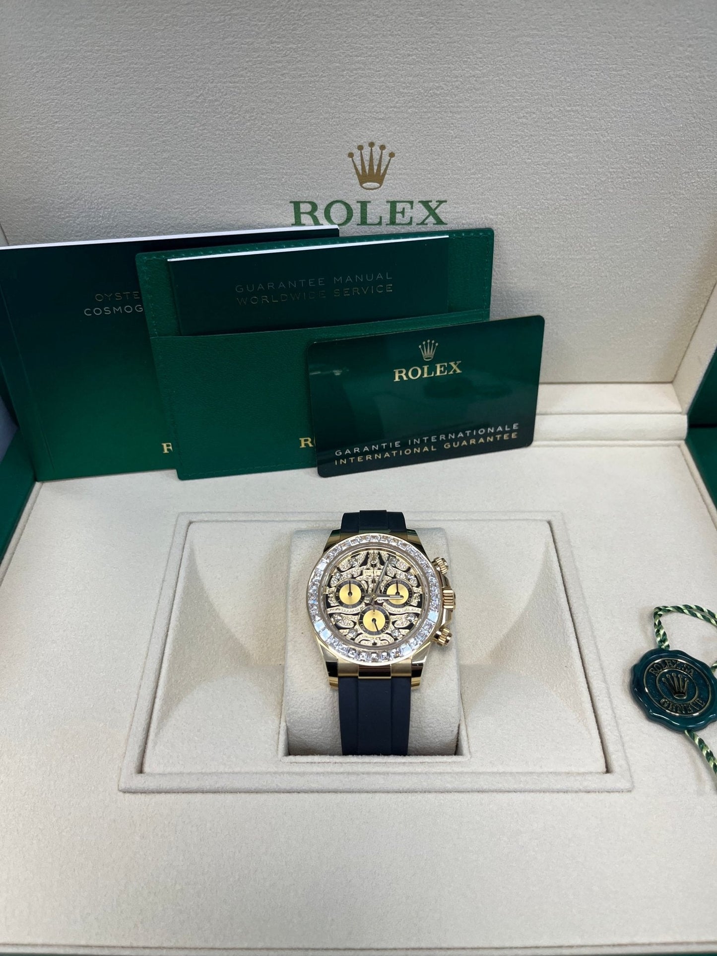 Rolex Daytona "Eye Of The Tiger" Black Oysterflex Strap 116588TBR