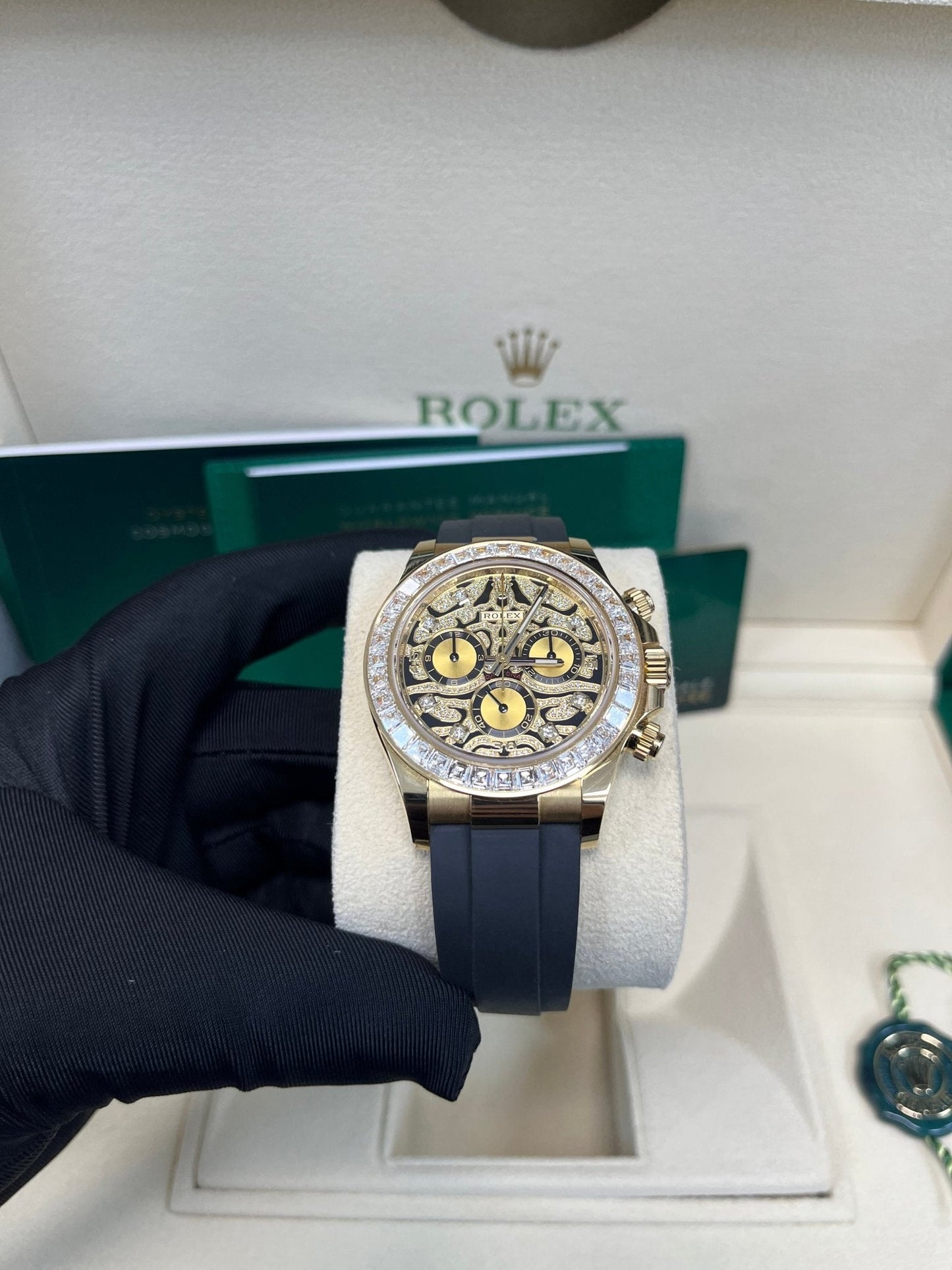 Rolex Daytona "Eye Of The Tiger" Black Oysterflex Strap 116588TBR