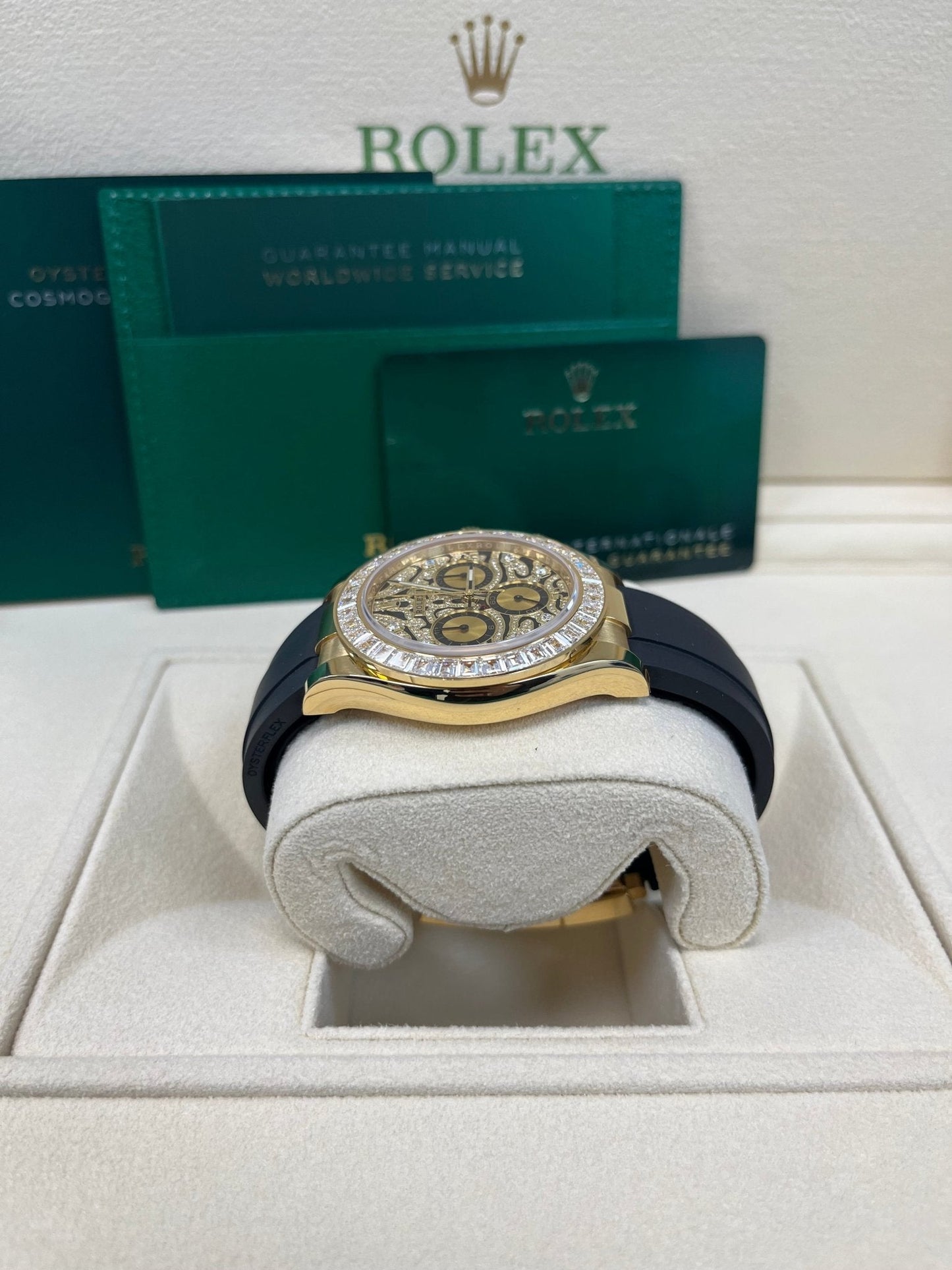 Rolex Daytona "Eye Of The Tiger" Black Oysterflex Strap 116588TBR