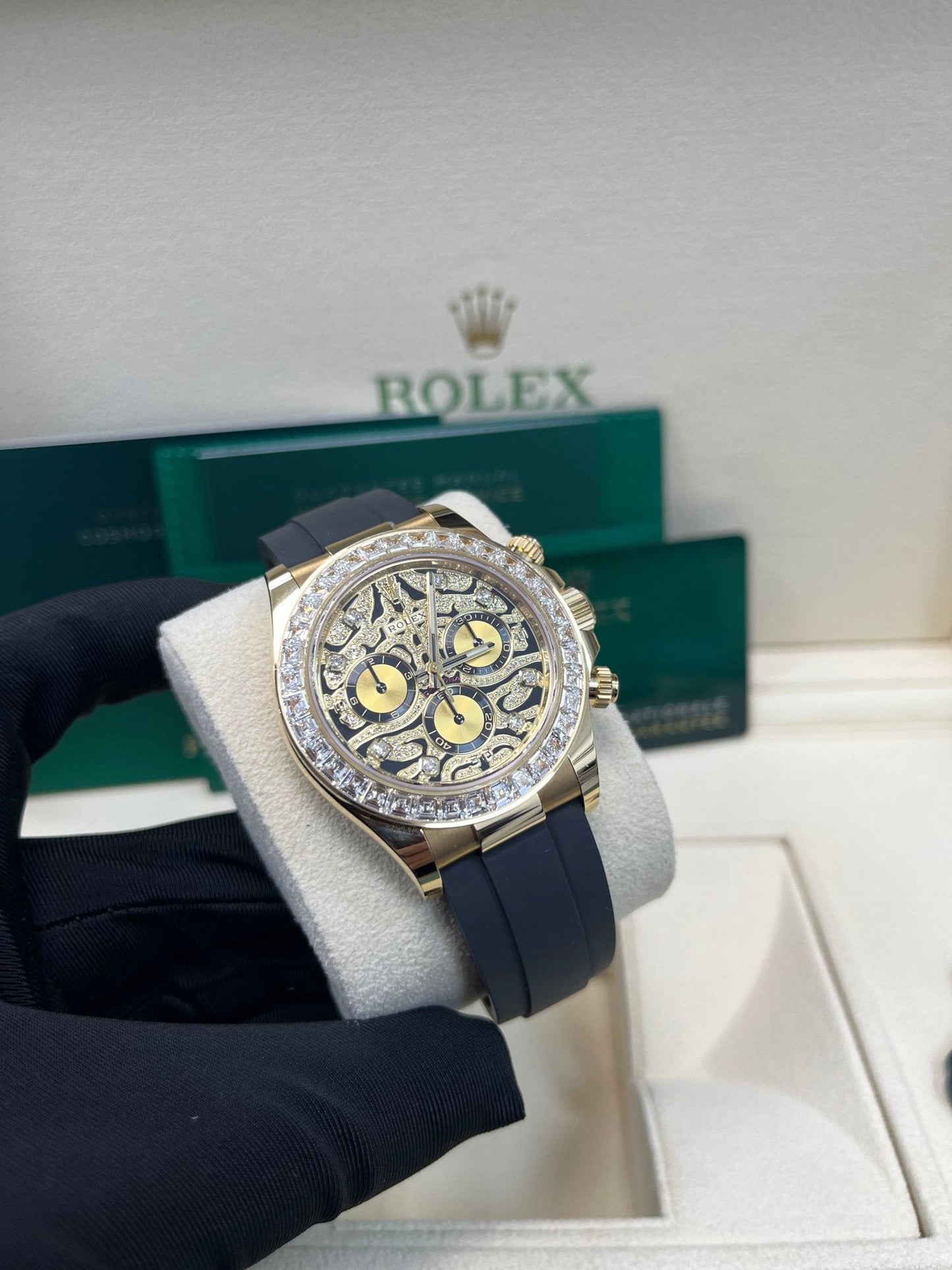 Rolex Daytona "Eye Of The Tiger" Black Oysterflex Strap 116588TBR
