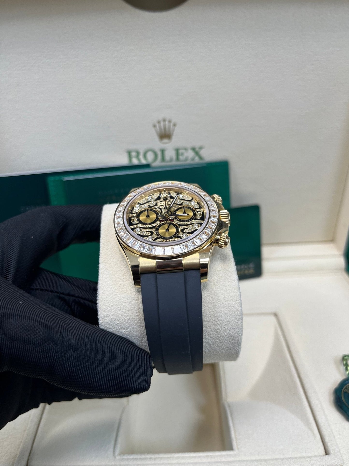 Rolex Daytona "Eye Of The Tiger" Black Oysterflex Strap 116588TBR