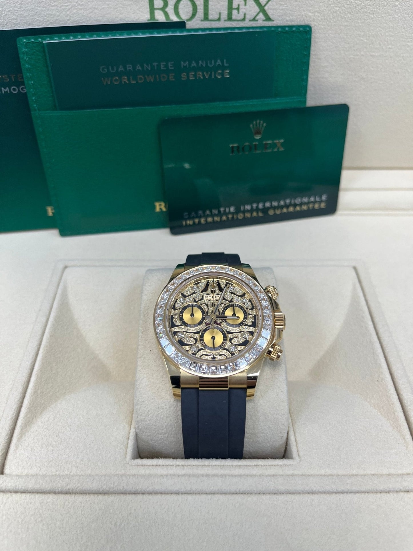 Rolex Daytona "Eye Of The Tiger" Black Oysterflex Strap 116588TBR