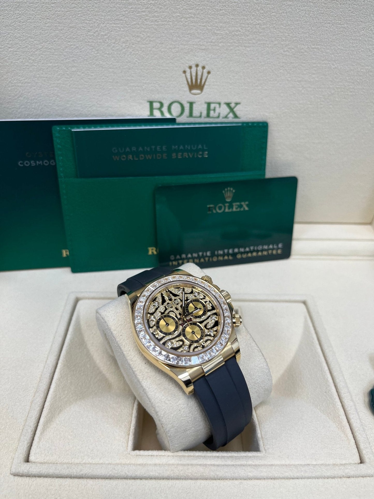Rolex Daytona "Eye Of The Tiger" Black Oysterflex Strap 116588TBR