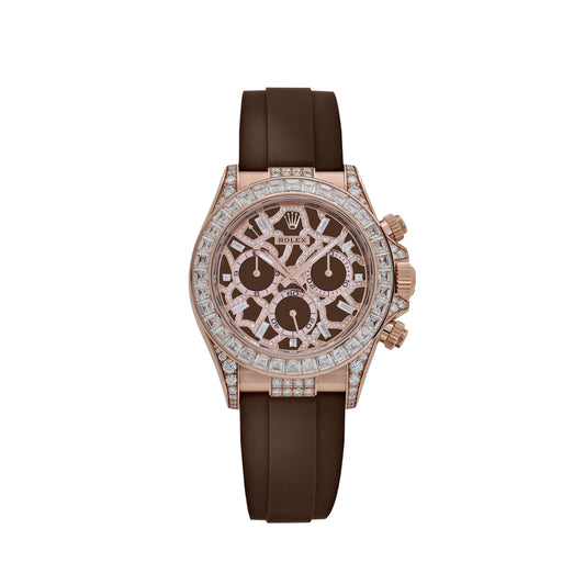 Rolex Daytona 'Giraffe' 126555TBR Rose Gold Chestnut Brown Diamond Dial Diamond Bezel (2025)