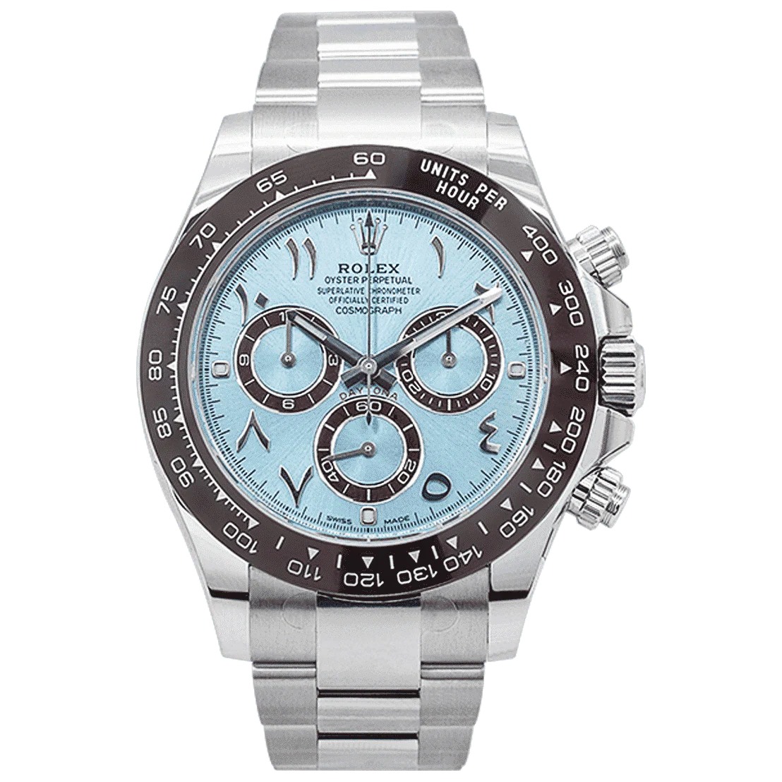 Rolex Daytona Platinum Ceramic Arabic Dial 116506