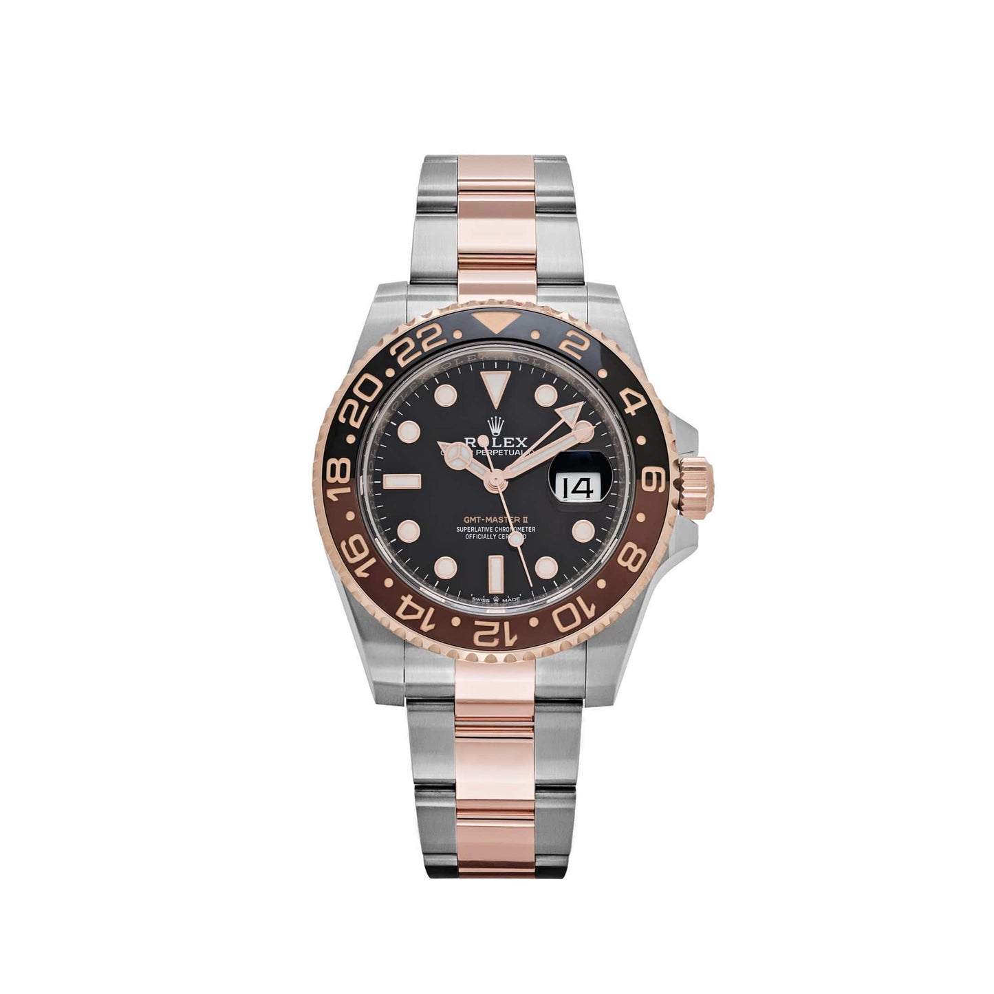 Rolex GMT-Master II 126711CHNR 'Root Beer' Rose Gold Stainless Black Dial (2020)