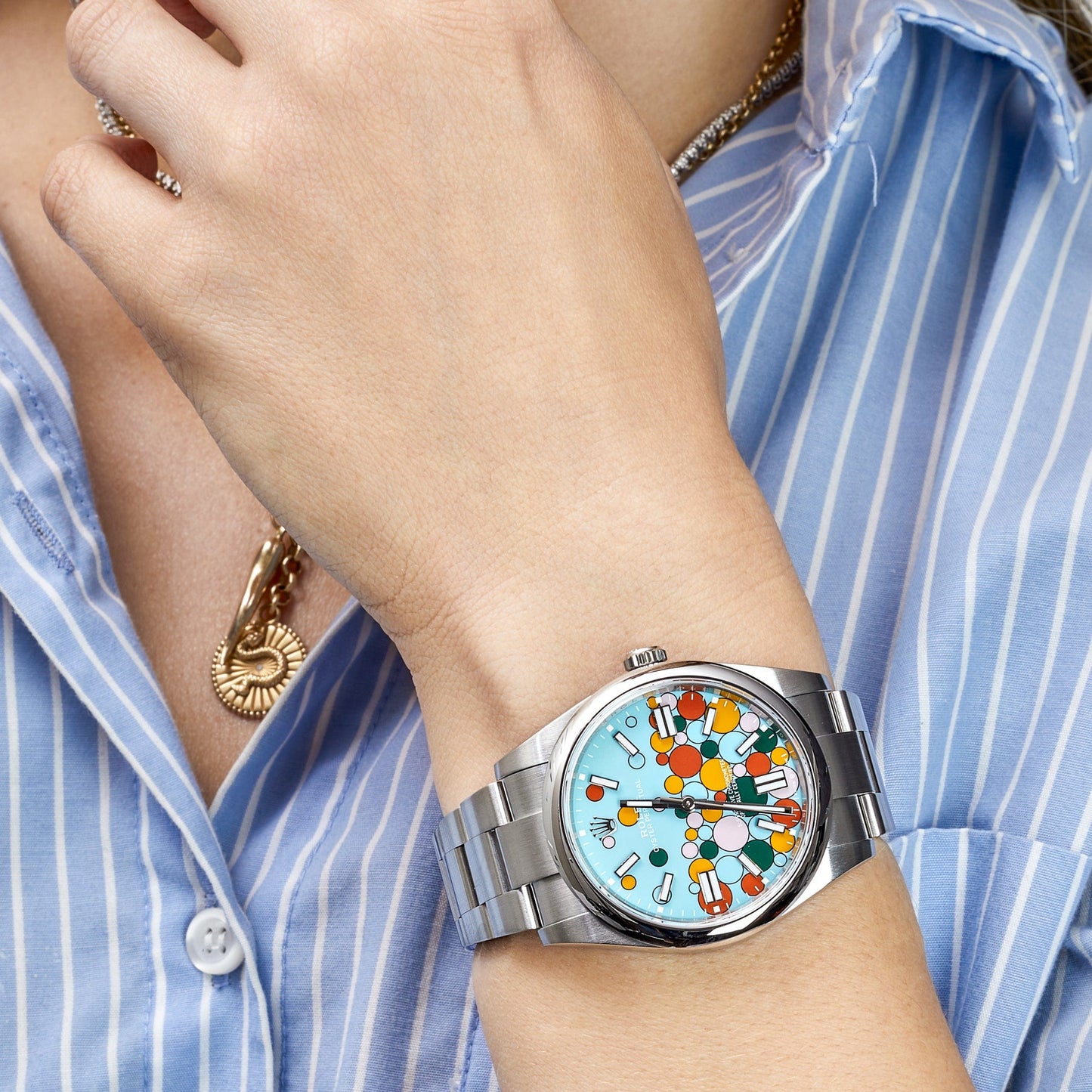 Rolex Oyster Perpetual 36 126000 Stainless Steel 'Celebration Motif' Dial (2024)