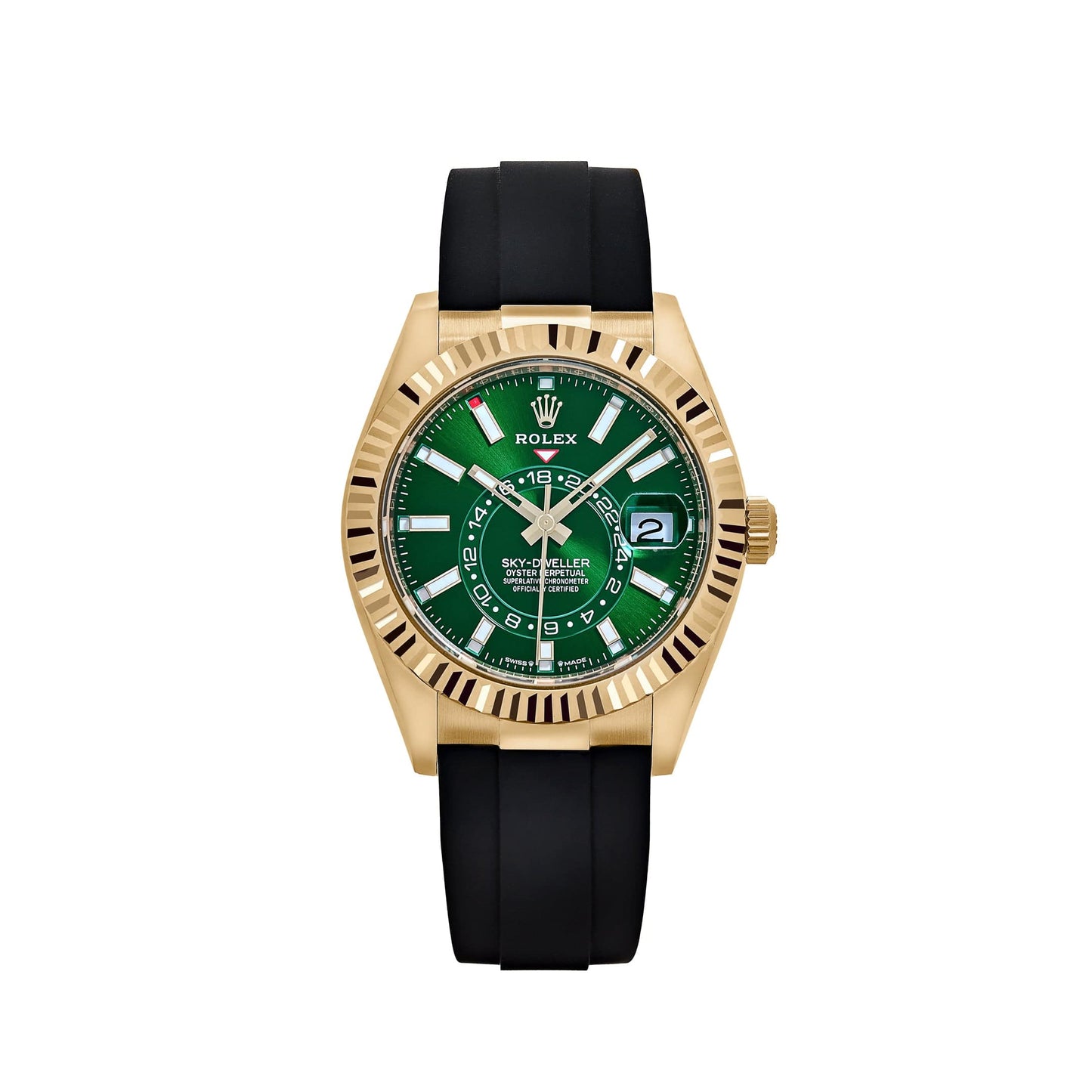 Rolex Sky-Dweller 336238 Yellow Gold Bright Green Dial (2025)