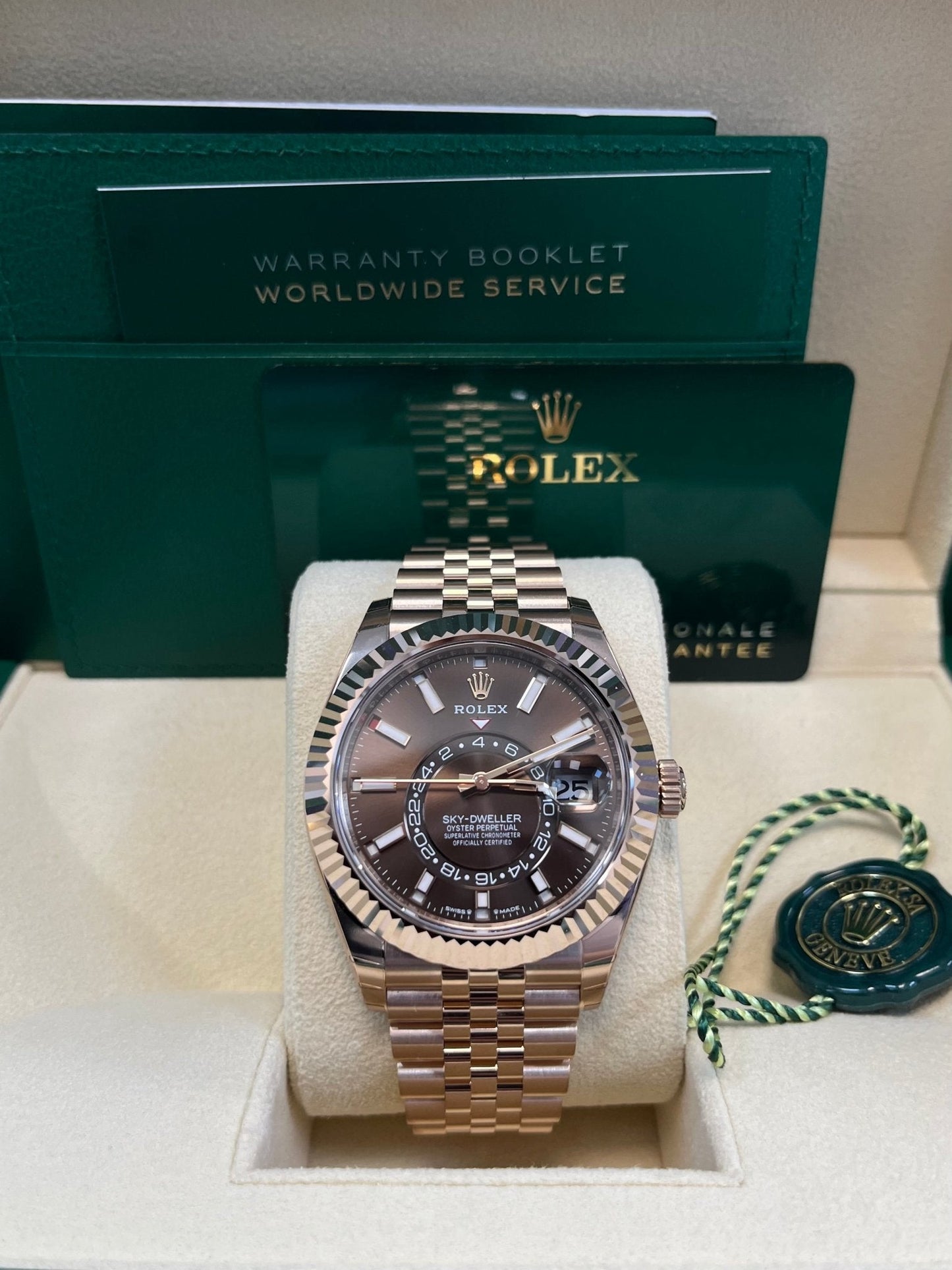 Rolex Sky-Dweller Chocolate Dial Jubilee Bracelet 336935