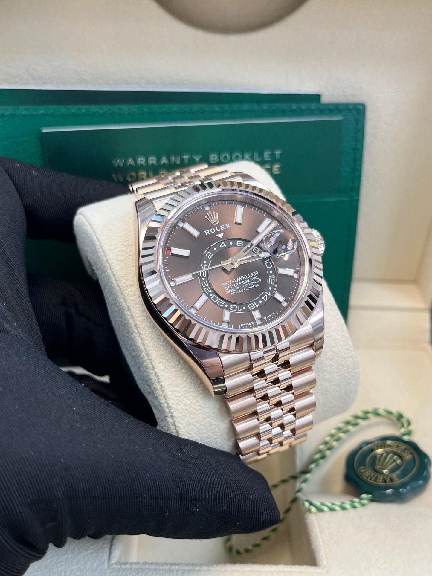 Rolex Sky-Dweller Chocolate Dial Jubilee Bracelet 336935
