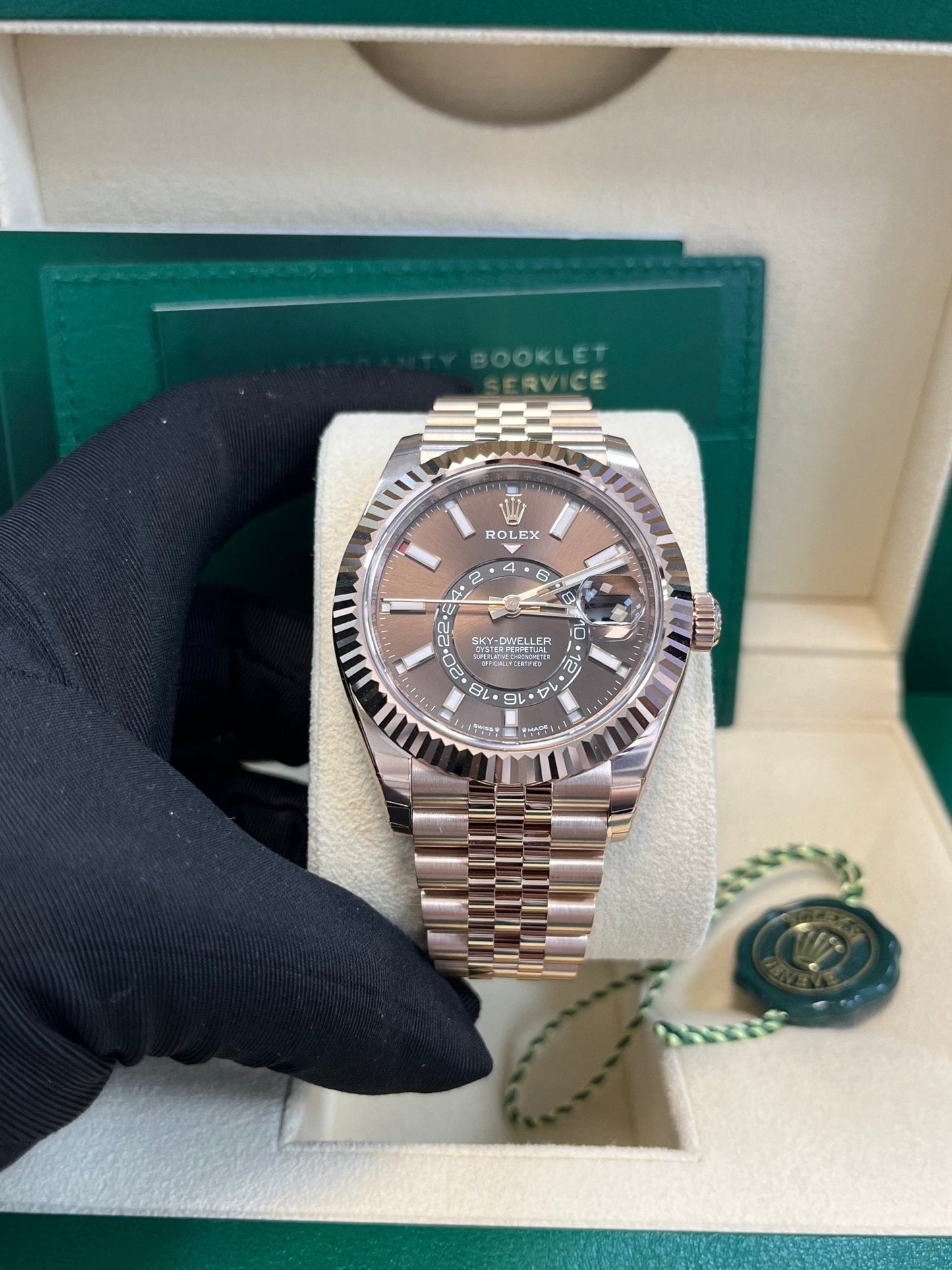 Rolex Sky-Dweller Chocolate Dial Jubilee Bracelet 336935