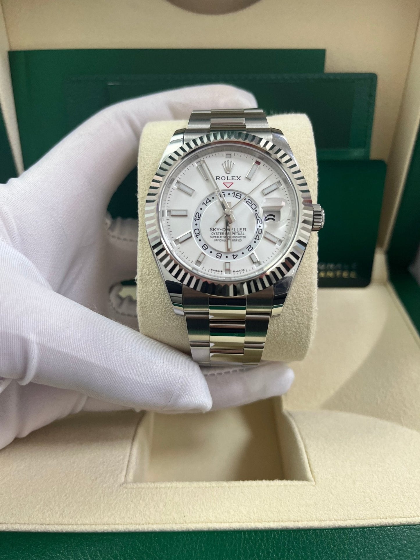 Rolex Sky-Dweller White Index Dial Oyster Bracelet 336934