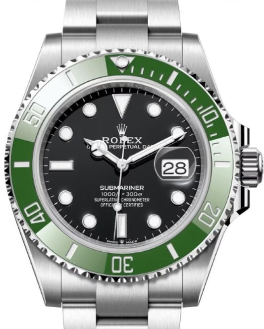 Rolex Submariner Date 41mm Black Dial NEW RELEASE Kermit MKII Bezel 126610LV