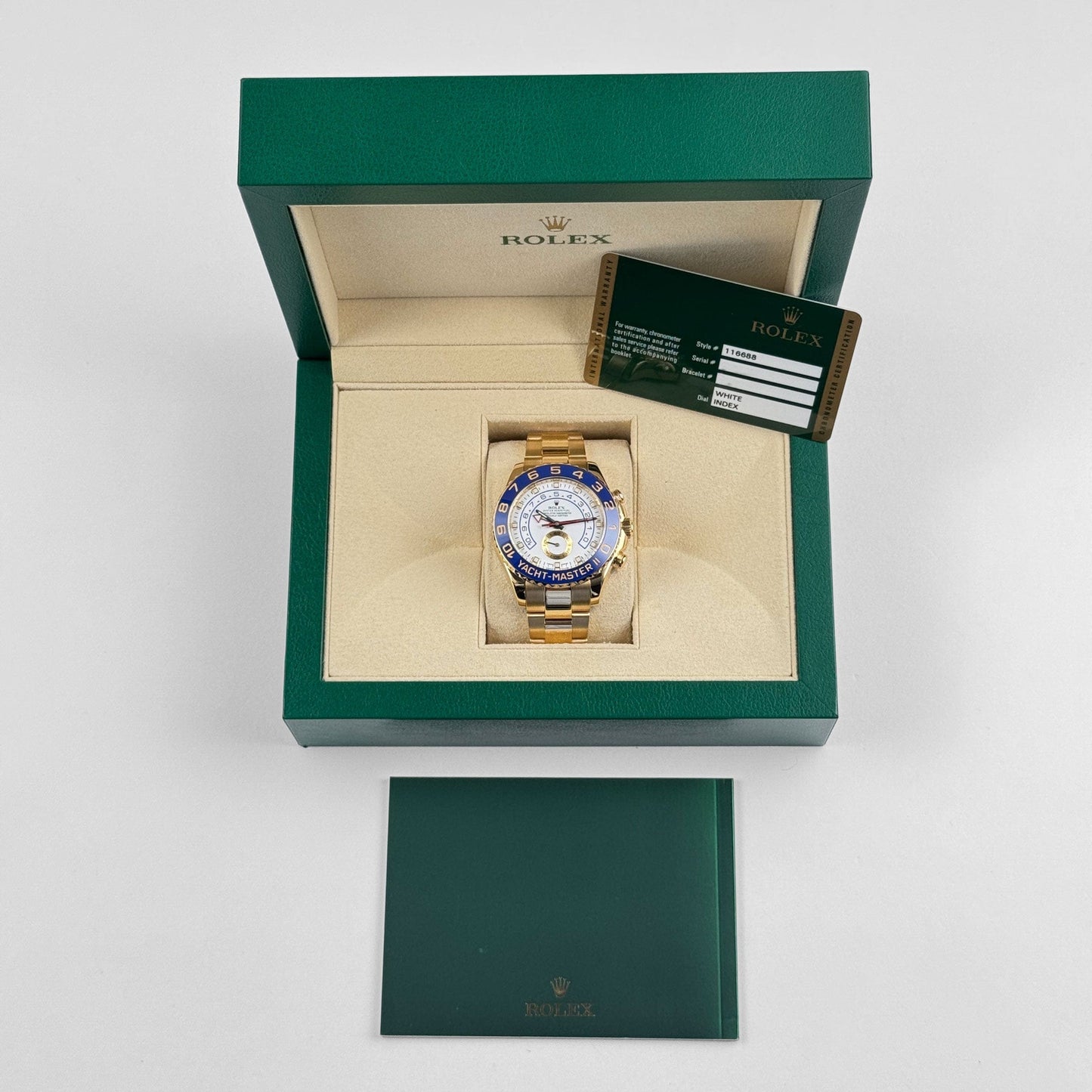 Rolex Yacht-Master II 116688 Yellow Gold White Dial (2014)