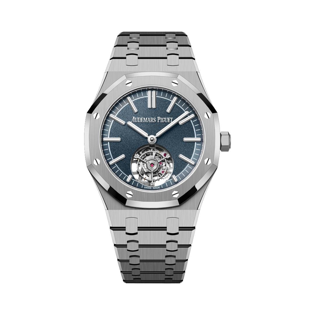 Audemars Piguet Royal Oak Selfwinding Flying Tourbillon 26730TI.OO.1320TI.01 '50th Anniversary' Titanium Blue Dial