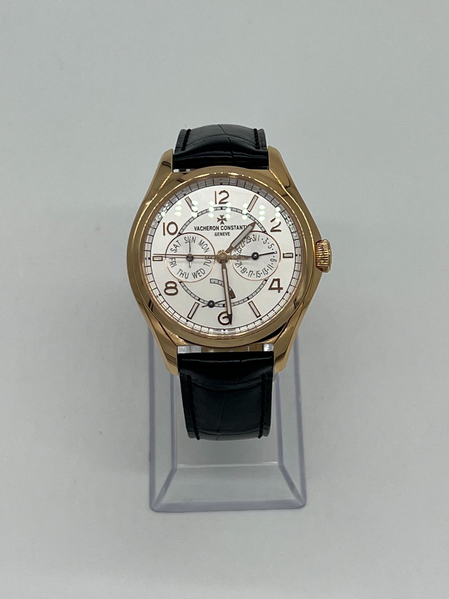 Vacheron Constantin Fifty-Six Day Date 4400E/000R-B436 Rose Gold Silver Dial