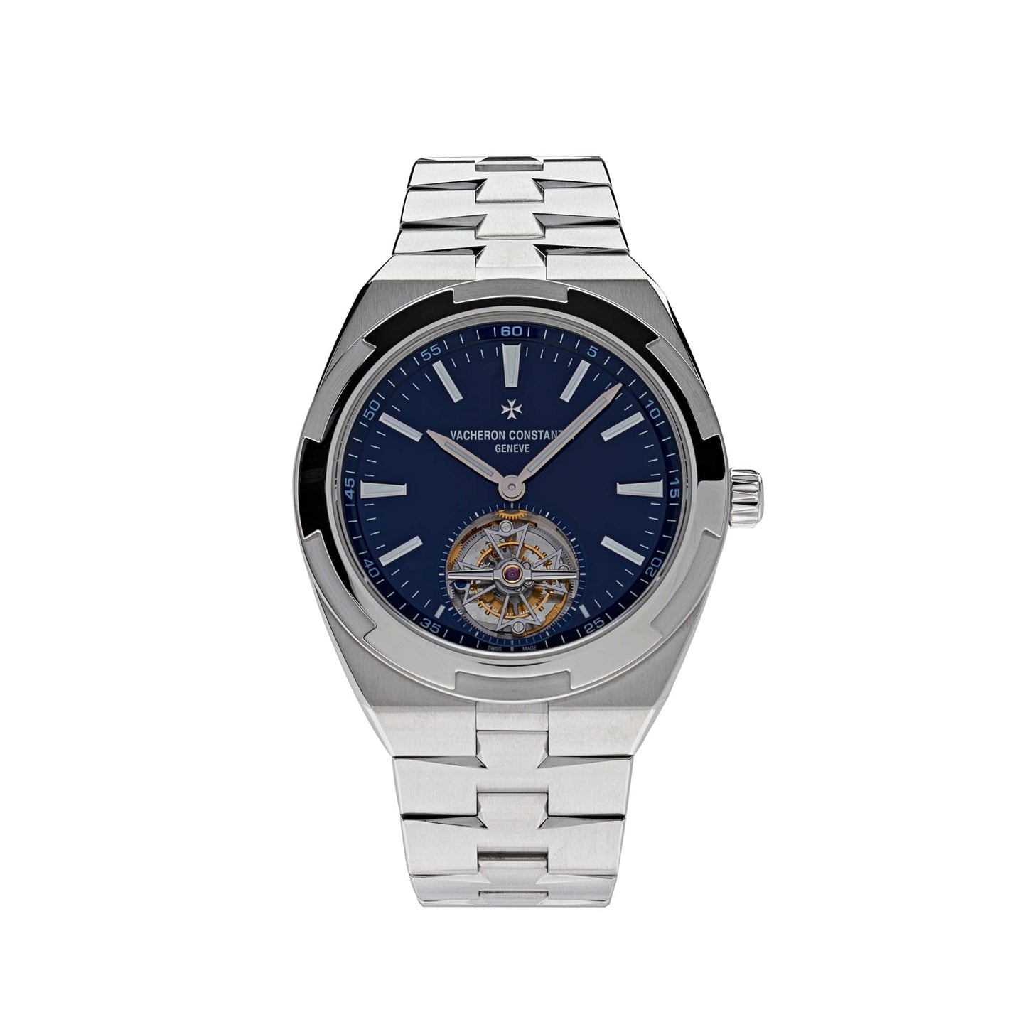 Vacheron Constantin Overseas Tourbillon 6000V/110A-B544 Stainless Steel Blue Dial