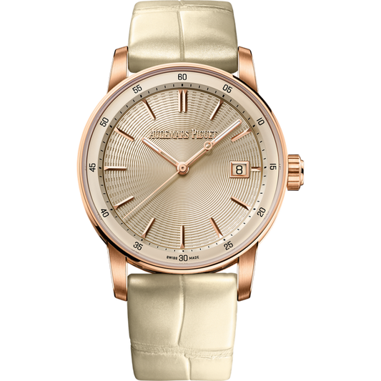 Audemars Piguet Code 11.59 by Audemars Piguet Selfwinding 38 mm Ivory  Dial 18-Carat Pink Gold   Strap 77410OR.OO.A825CR.01