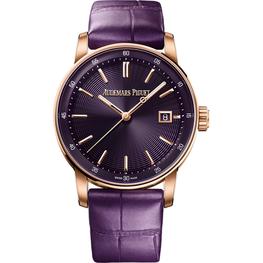 Audemars Piguet Code 11.59 by Audemars Piguet Selfwinding 38 mm Purple  Dial 18-Carat Pink Gold   Strap 77410OR.OO.A623CR.01