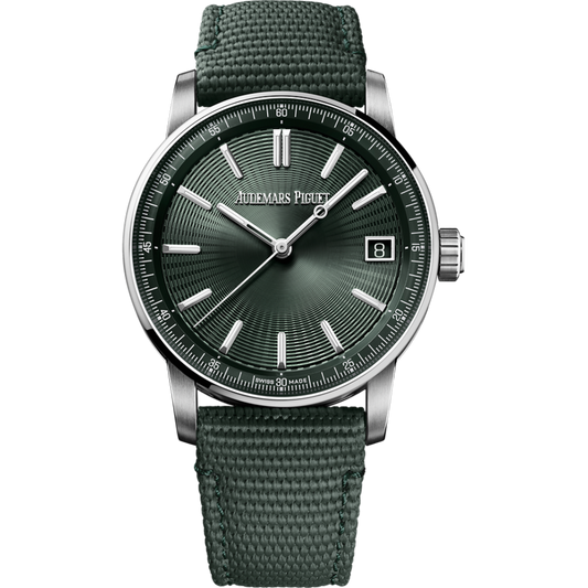 Audemars Piguet Code 11.59 by Audemars Piguet Selfwinding 41 mm Green  Dial Stainless Steel Rubber-Coated Strap  15210ST.OO.A056KB.01