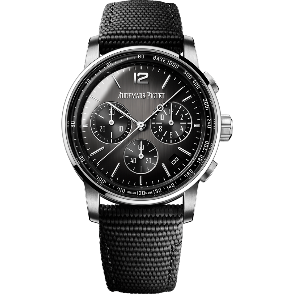 Audemars Piguet Code 11.59 by Audemars Piguet Selfwinding Chronograph 41 mm Grey Dial Black Ceramic Rubber-Coated Strap 26393NB.OO.A002KB.01