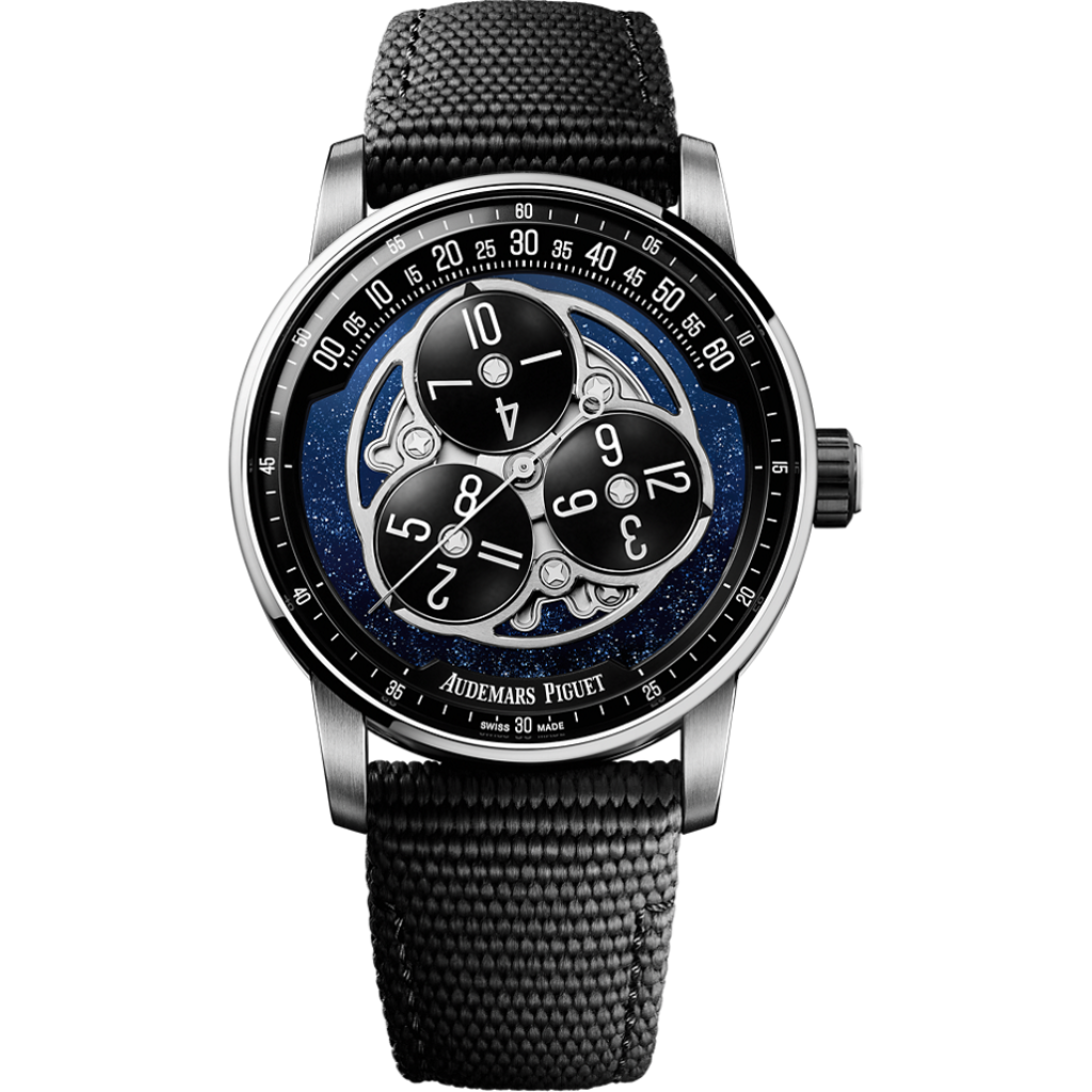 Audemars Piguet Code 11.59  Starwheel 41 mm Blue  Dial Black Ceramic Rubber-Coated Strap 15212NB.OO.A002KB.01
