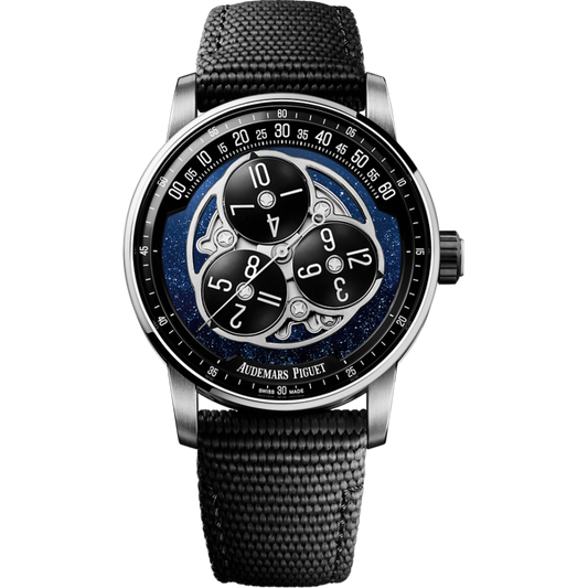 Audemars Piguet Code 11.59  Starwheel 41 mm Blue  Dial Black Ceramic Rubber-Coated Strap 15212NB.OO.A002KB.01