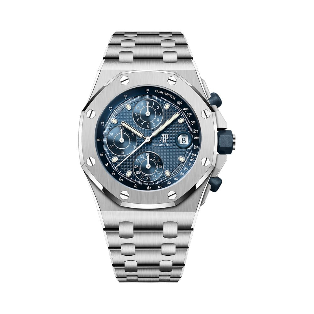 Audemars Piguet Royal Oak Offshore Selfwinding Chronograph 42 mm Blue Dial Stainless Steel Bracelet 26238ST.OO.2000ST.01