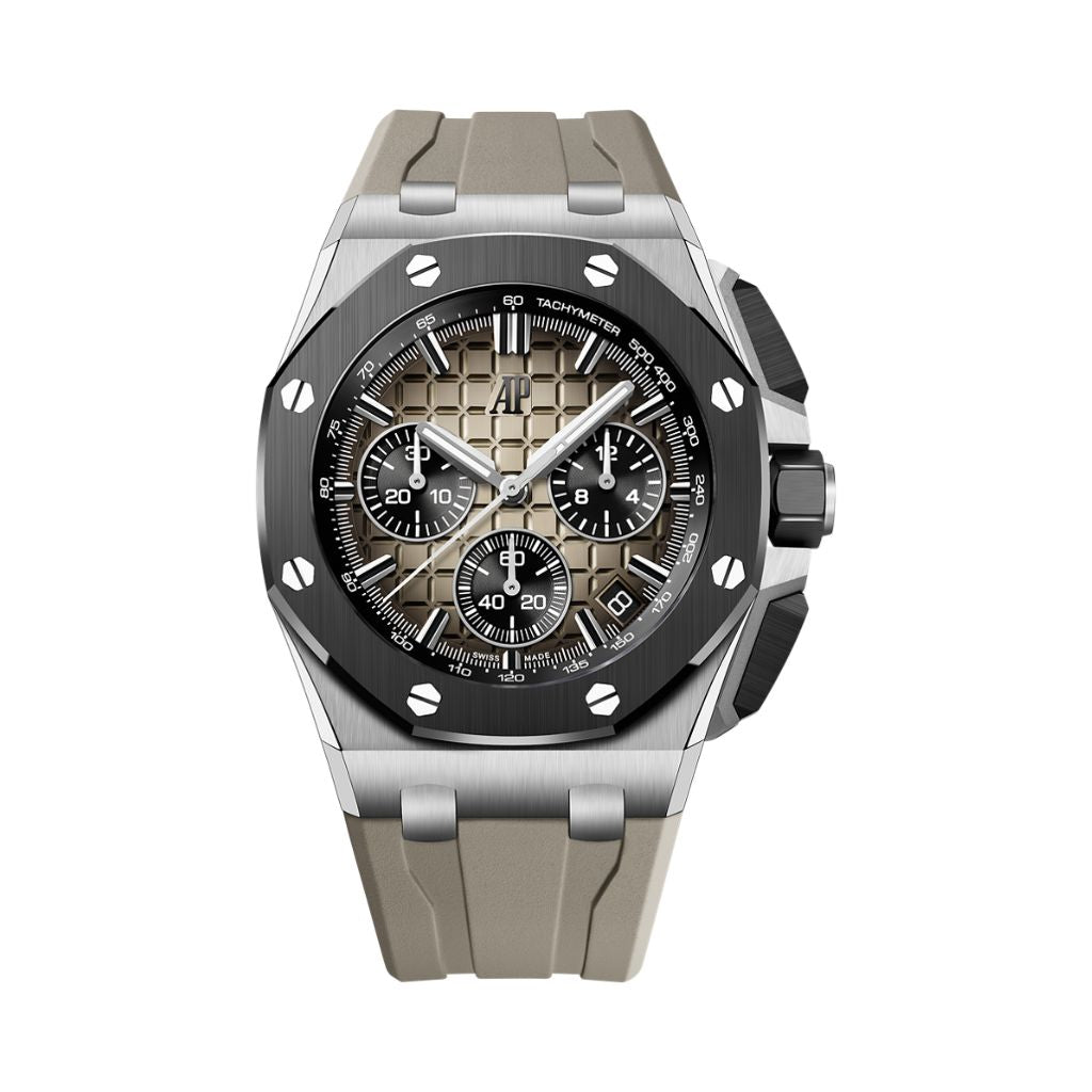 Audemars Piguet Royal Oak Offshore Selfwinding Chronograph 43 mm Brown Dial Stainless Steel Rubber Strap 26420SO.OO.A600CA.01
