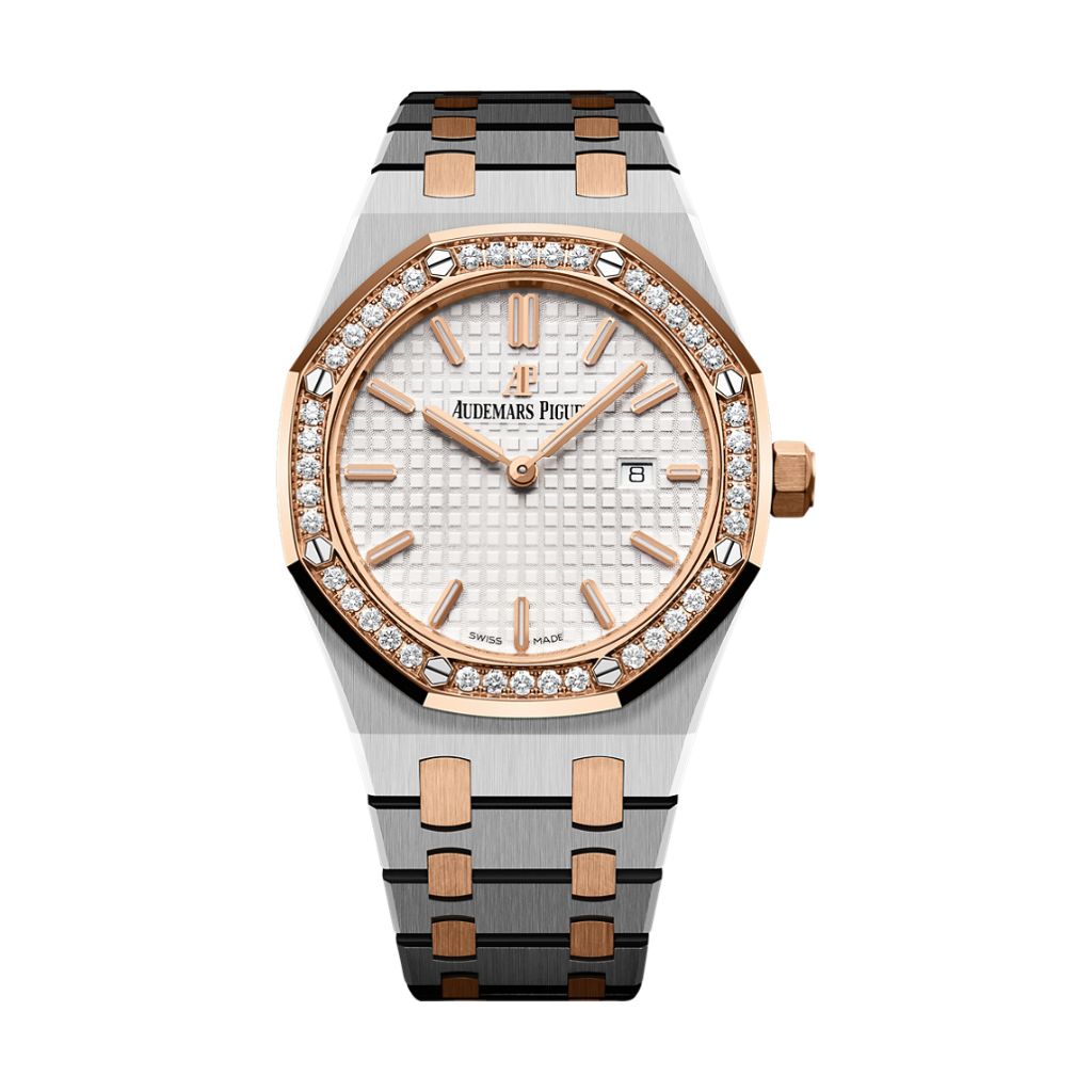 Audemars Piguet Royal Oak Quartz 33 mm Silver Dial with Diamonds Stainless Steel Bracelet 67651SR.ZZ.1261SR.01