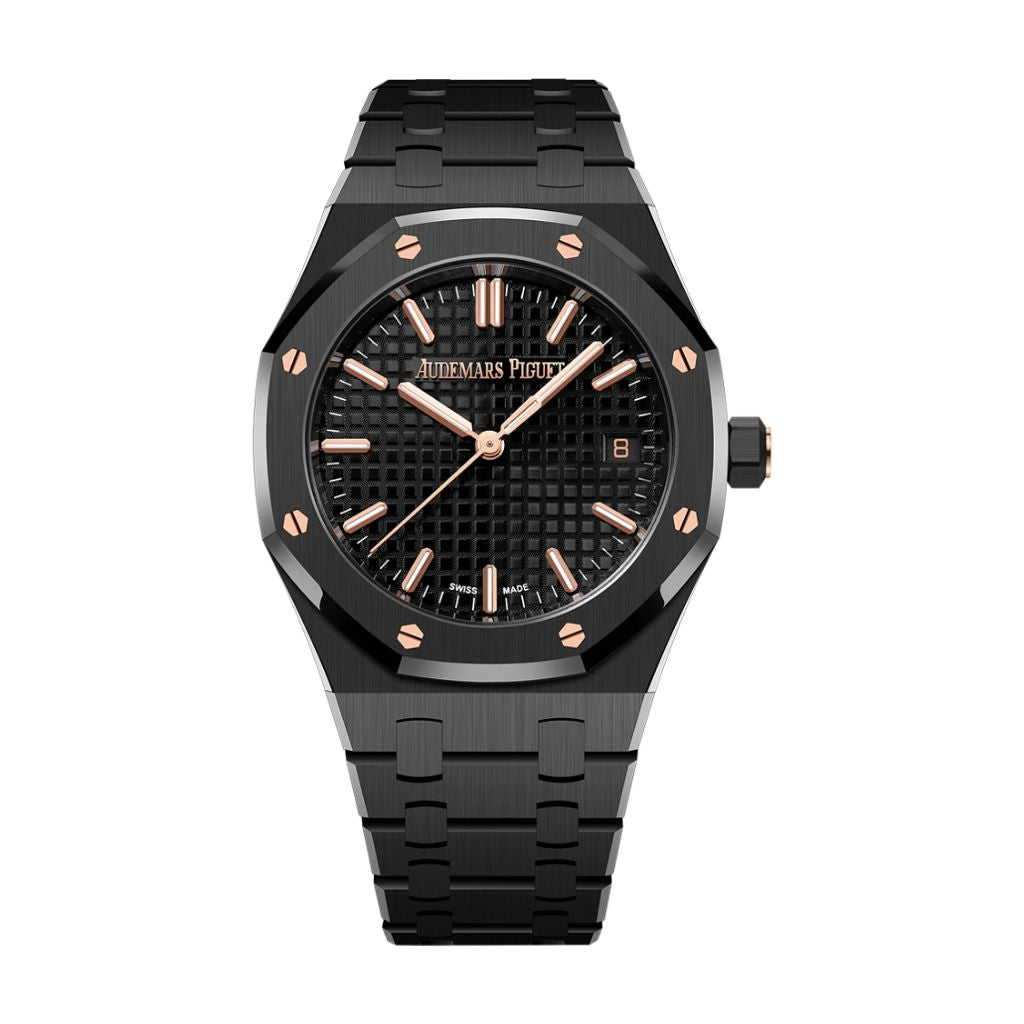 Audemars Piguet Royal Oak Selfwinding 34 mm Black Dial Ceramic Bracelet 77350CE.OO.1266CE.03.A