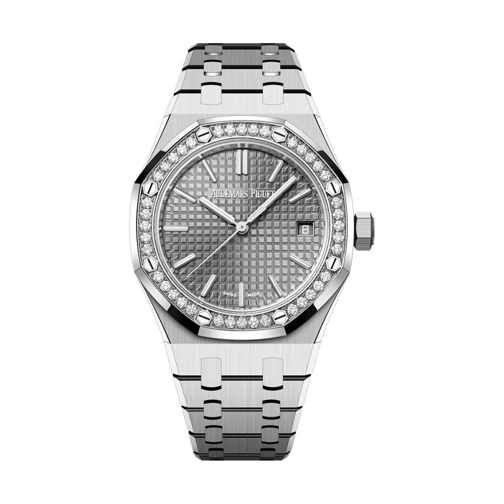 Audemars Piguet Royal Oak Selfwinding 37 mm Grey Dial with Diamonds Stainless Steel Bracelet 15551ST.ZZ.1356ST.06