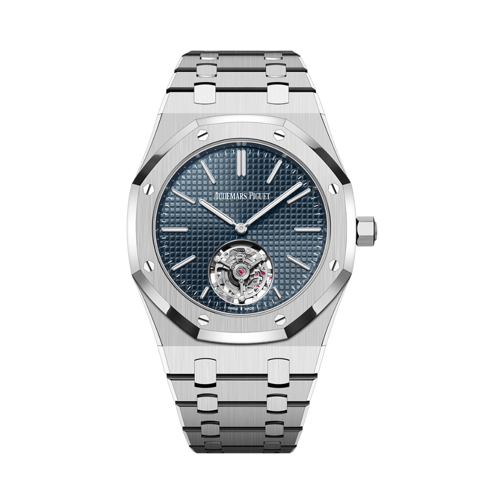 Audemars Piguet Royal Oak Selfwinding Flying Tourbillon Extra-Thin (RD#3) 39 mm Blue Dial Stainless Steel Bracelet 26670ST.OO.1240ST.02