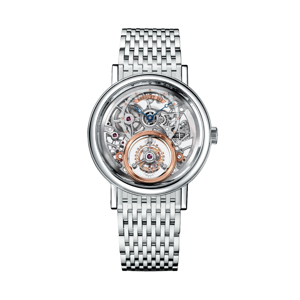 Breguet Classique 40 mm Transparent Dial Platinum Bracelet 5335PT/42/PW0