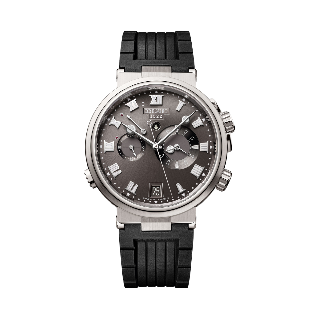 Breguet Marine 40 mm Dark Grey Dial Titanium Black Rubber Strap 5547TI/G2/5ZU