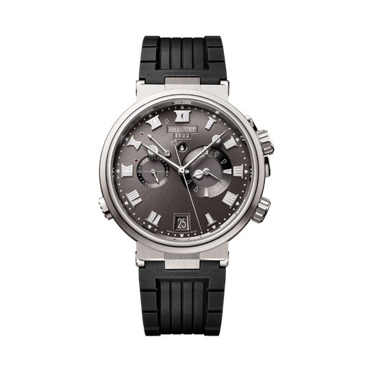 Breguet Marine 40 mm Dark Grey Dial Titanium Black Rubber Strap 5547TI/G2/5ZU