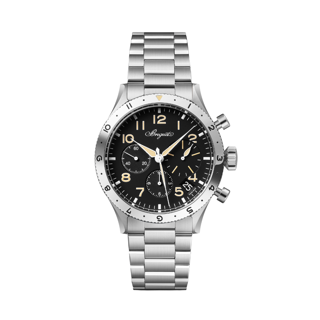Breguet Type XX 42 mm Black Dial Stainless Steel Bracelet 2067ST/92/SW0
